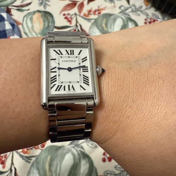 Tank must de Cartier stainless steel woman watch. - Picture 8 of 8